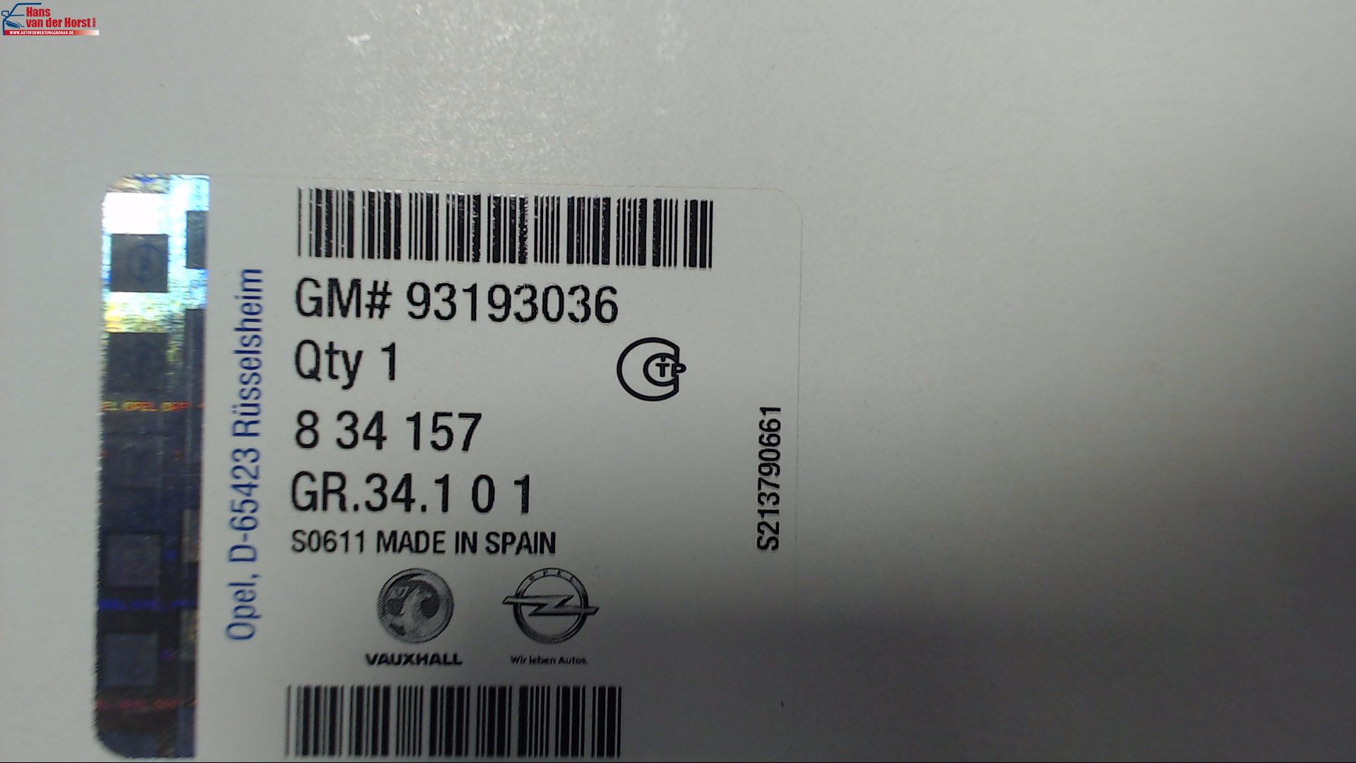 LUFTFILTER ORIGINAL GM