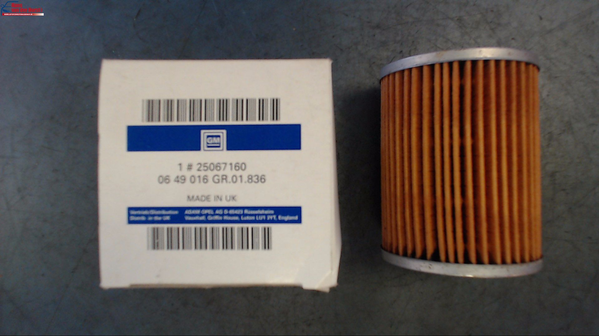 ÖLFILTER ORIGINAL GM