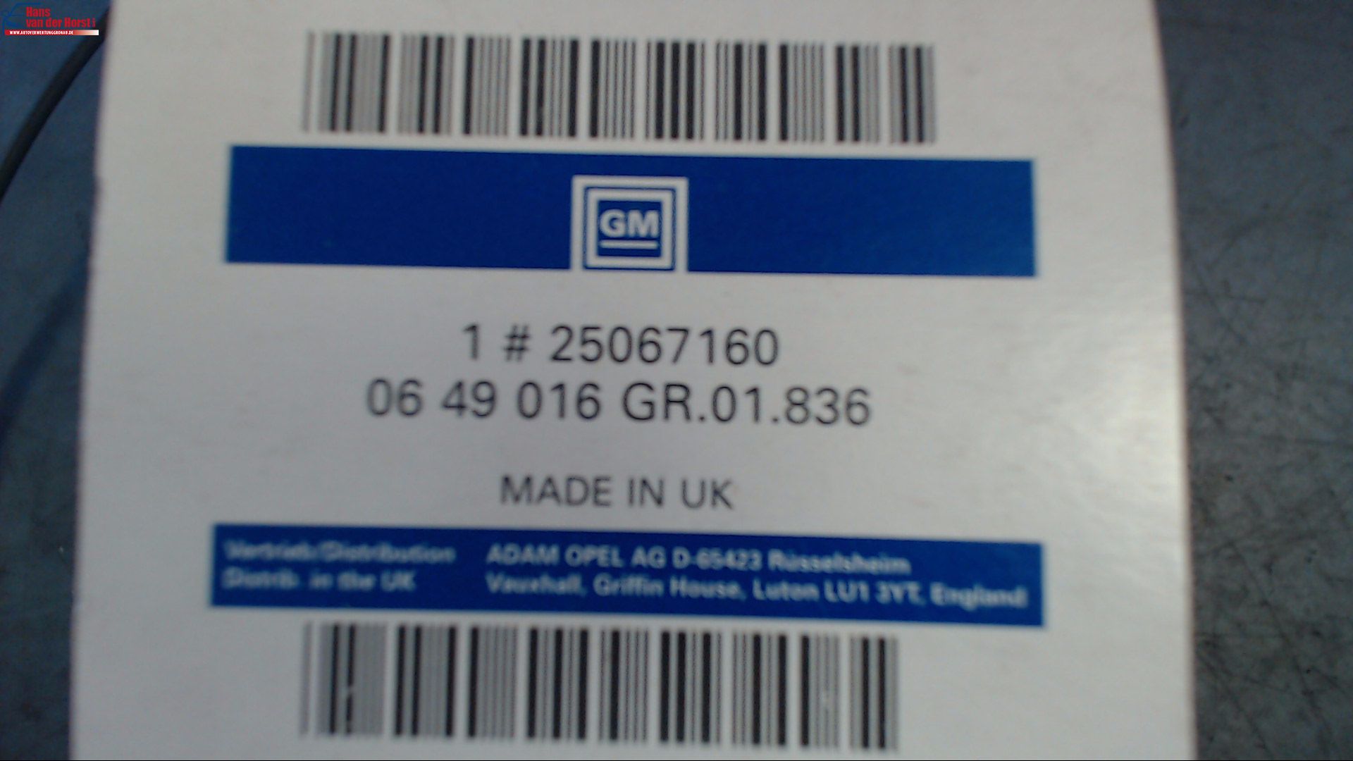 ÖLFILTER ORIGINAL GM