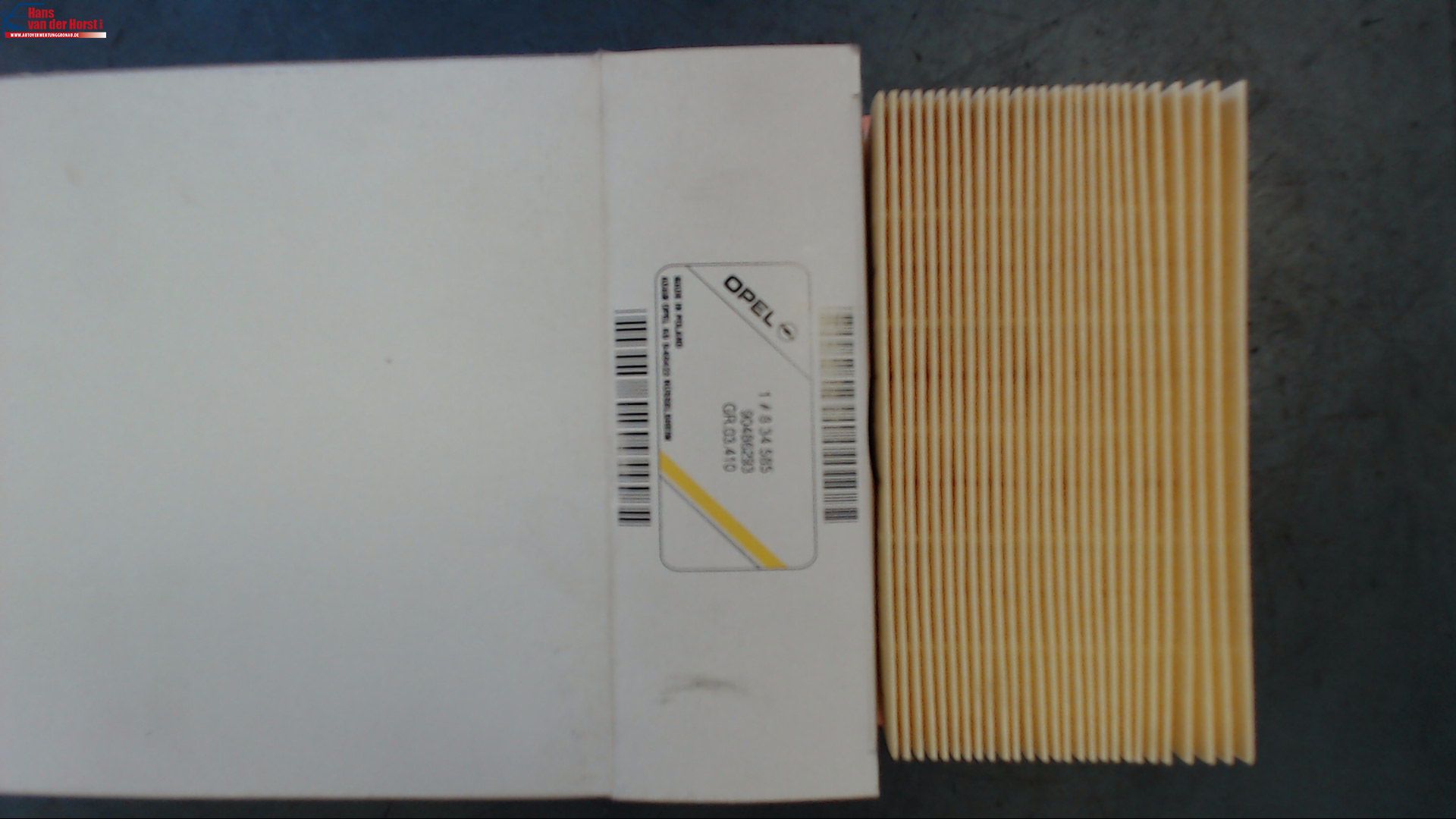 LUFTFILTER ORIGINAL GM