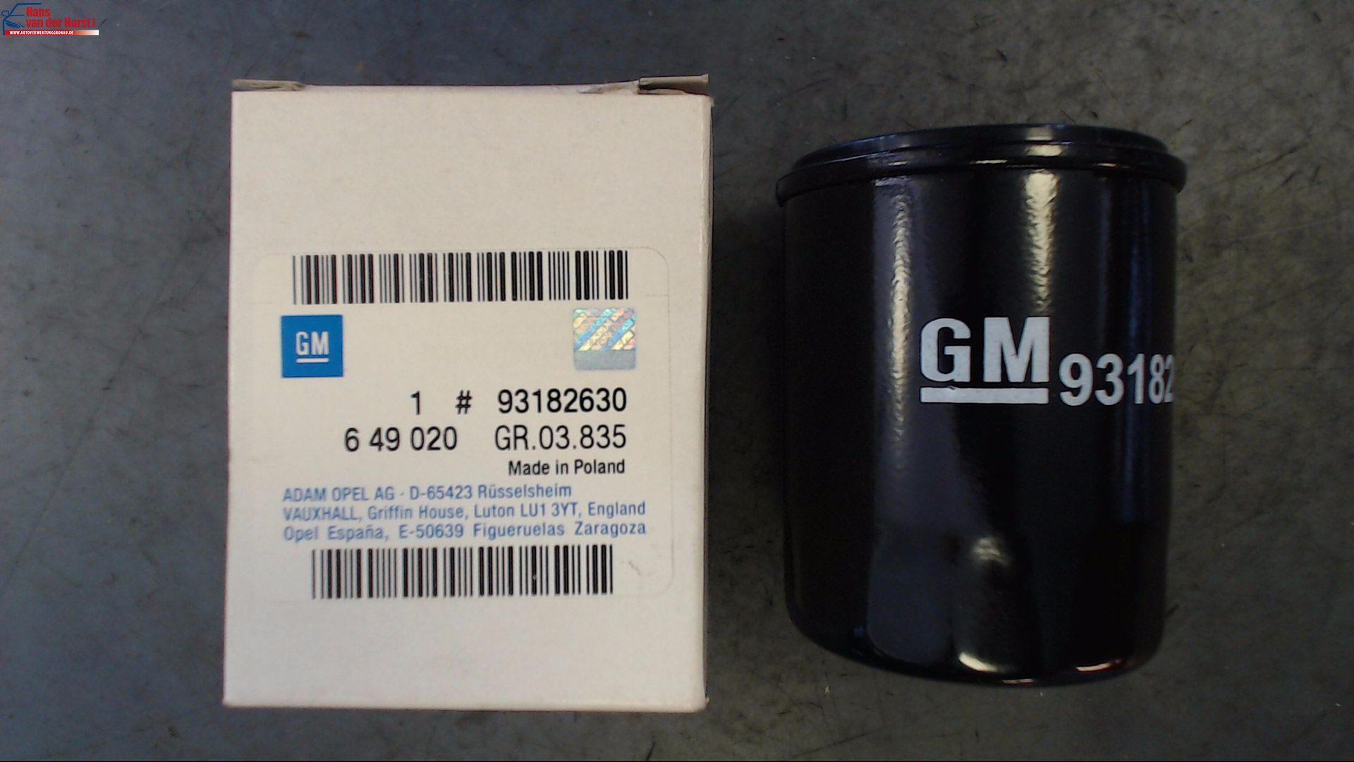 ÖLFILTER ORIGINAL GM