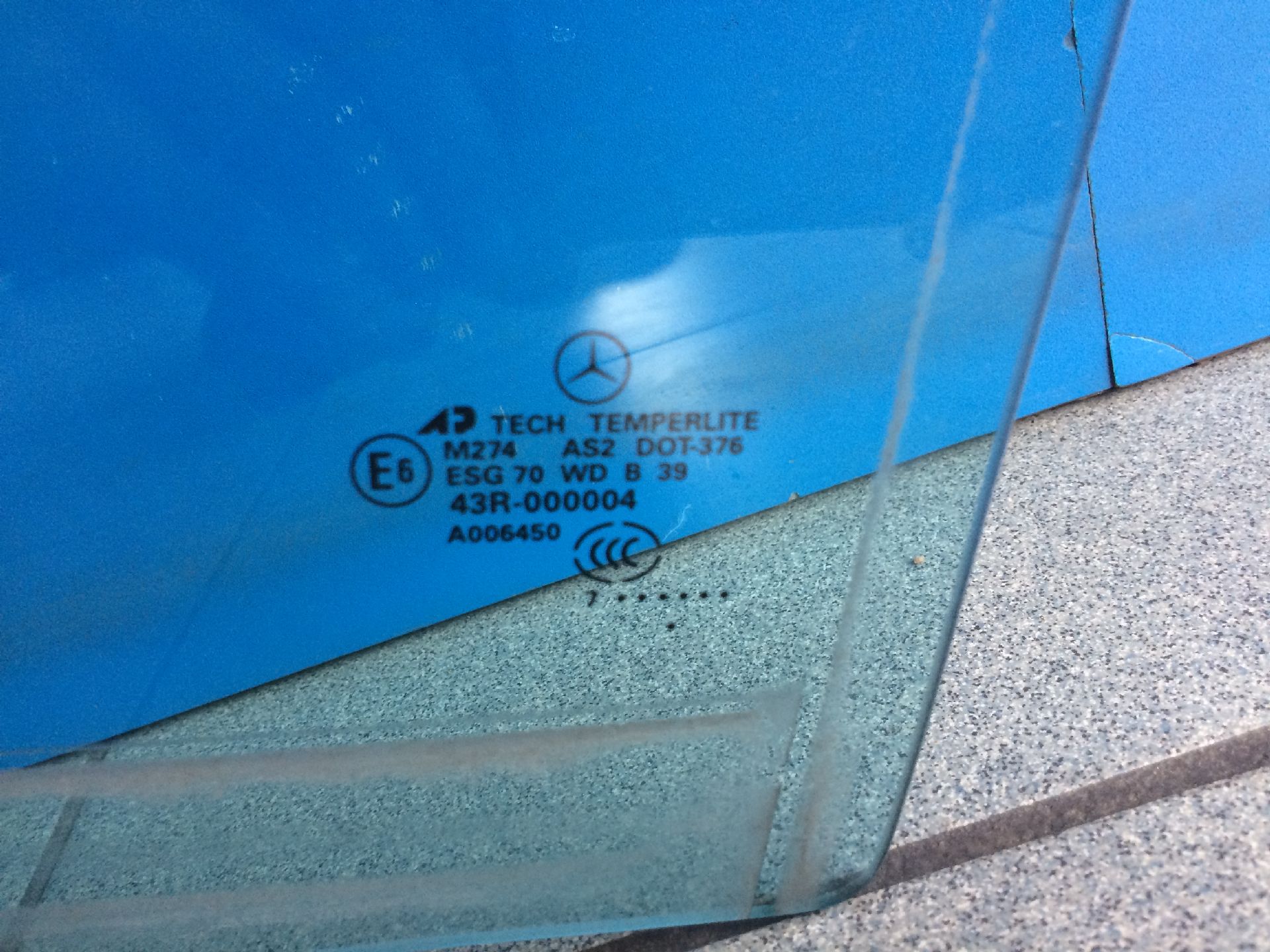 TÜRSCHEIBE LINKS HINTEN