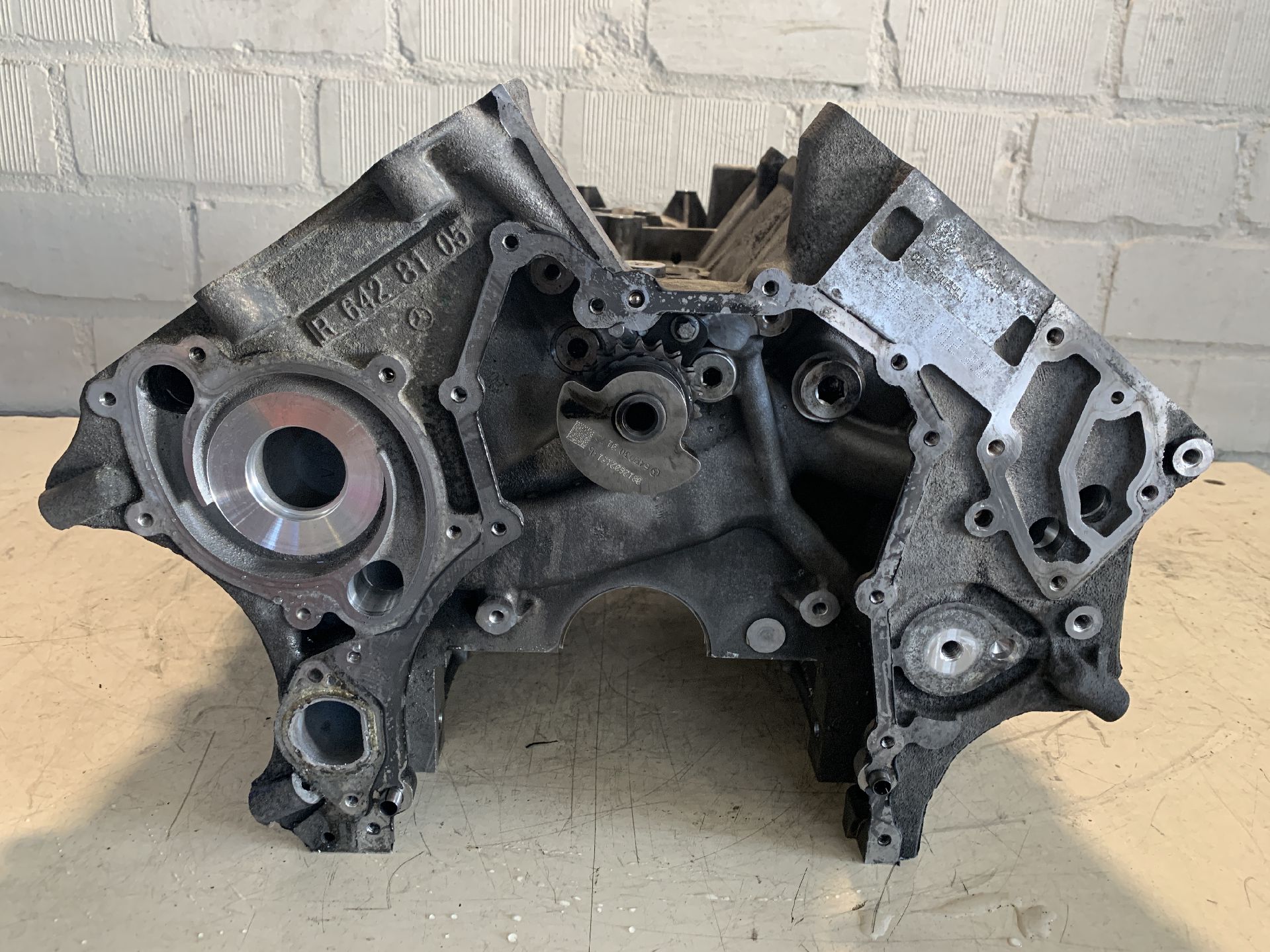 Motorblock ohne Anbauteile