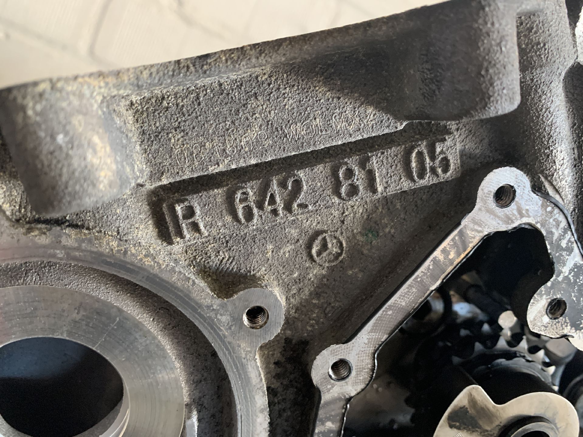 Motorblock ohne Anbauteile