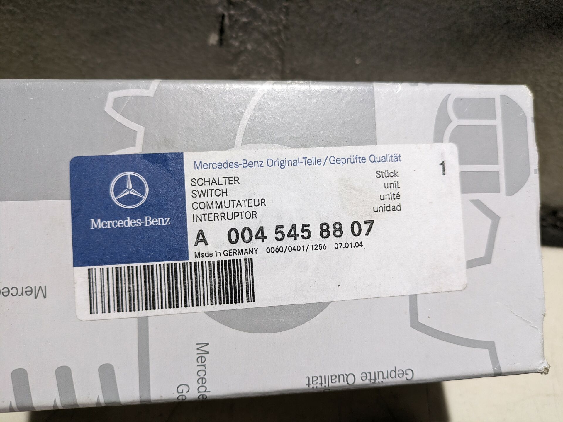 Fensterheberschalter Links Vorne