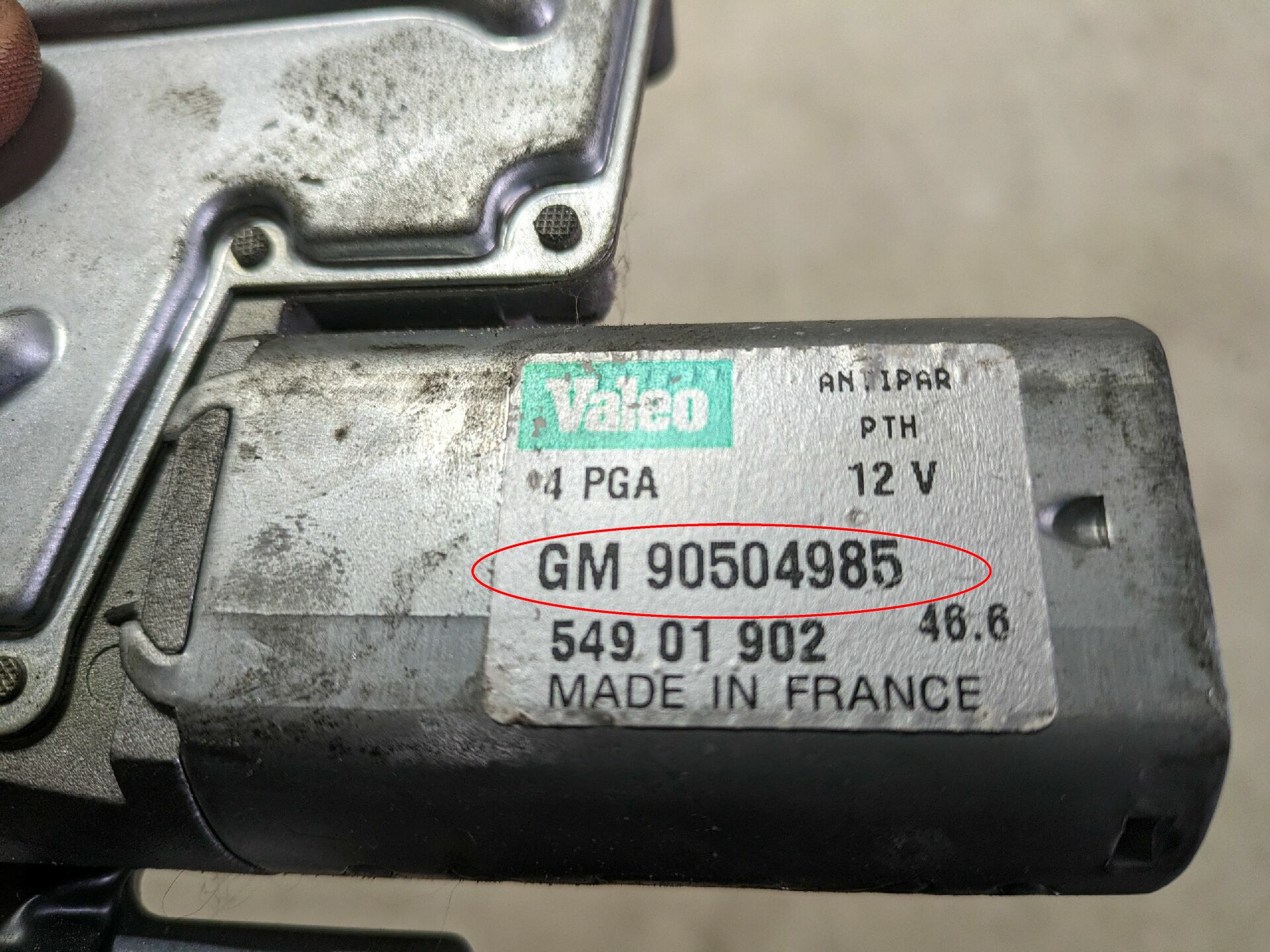 Scheibenwischermotor Hinten