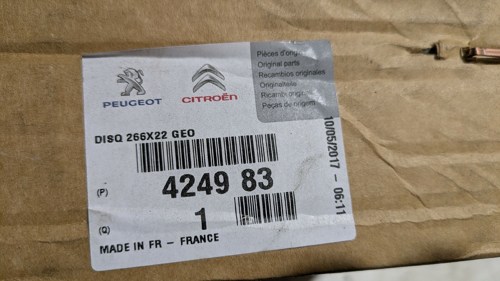 Bremsscheibensatz Vorne